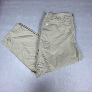 Columbia Men Pants 2XL Beige Convertible Omni Shade Outdoor Fishing Pockets